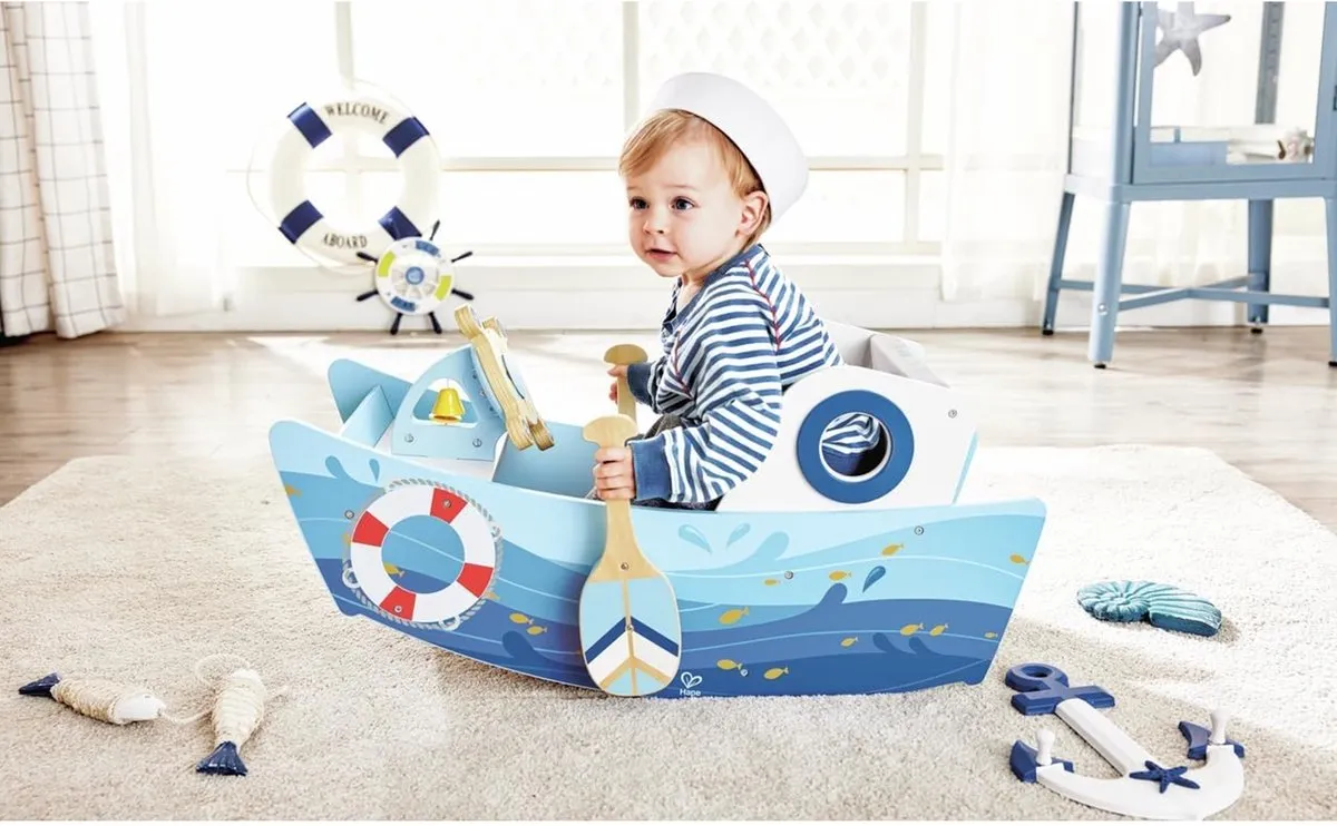 Hape Kapiteinsboot E1214 Schommelboot - Multicolor