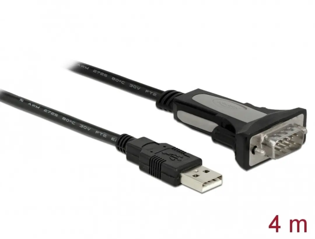 Delock USB 2.0 naar RS-232 DB9 Adapter 4m