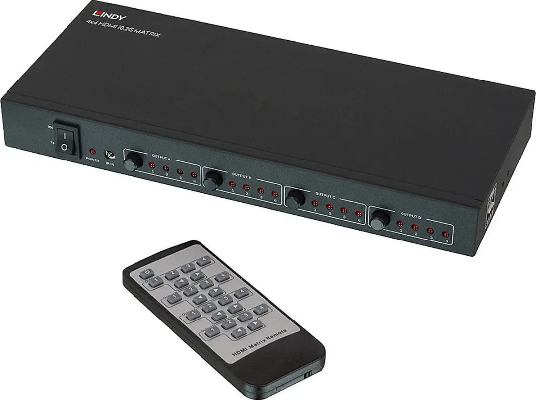 Lindy 38152 HDMI Video Splitter 4x HDMI - Zwart