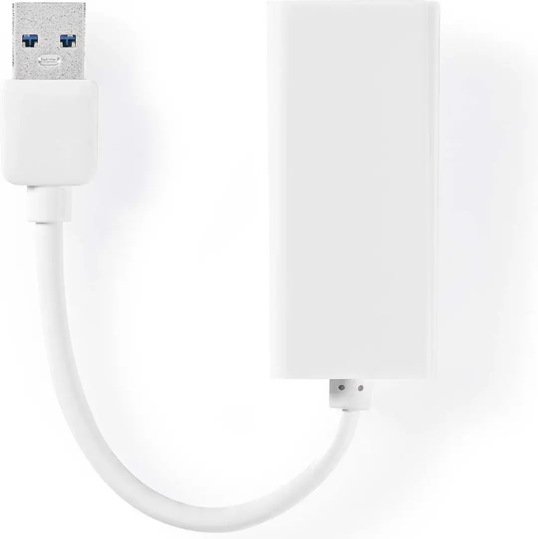 Nedis USB 3.2 Gen 1 Netwerkadapter 1 Gbps RJ45 - 20cm Wit