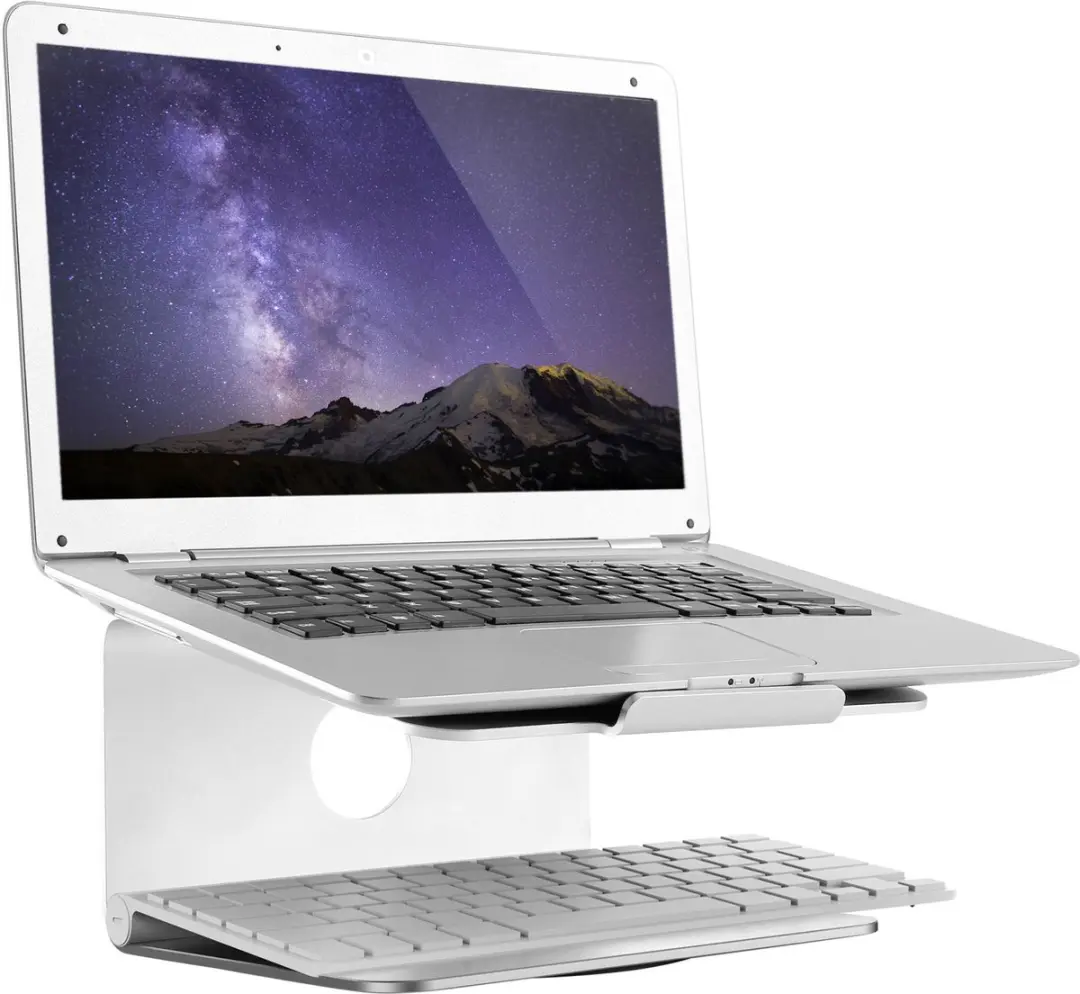 Renkforce Aluminium Laptopstandaard 12" - Zwart