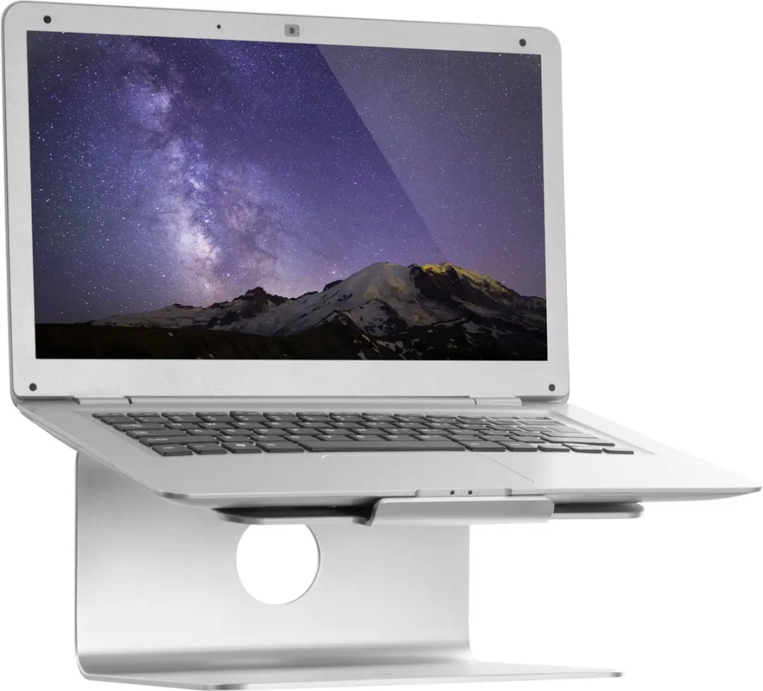 Renkforce Aluminium Laptopstandaard 12" - Zwart - afbeelding 6 van 6