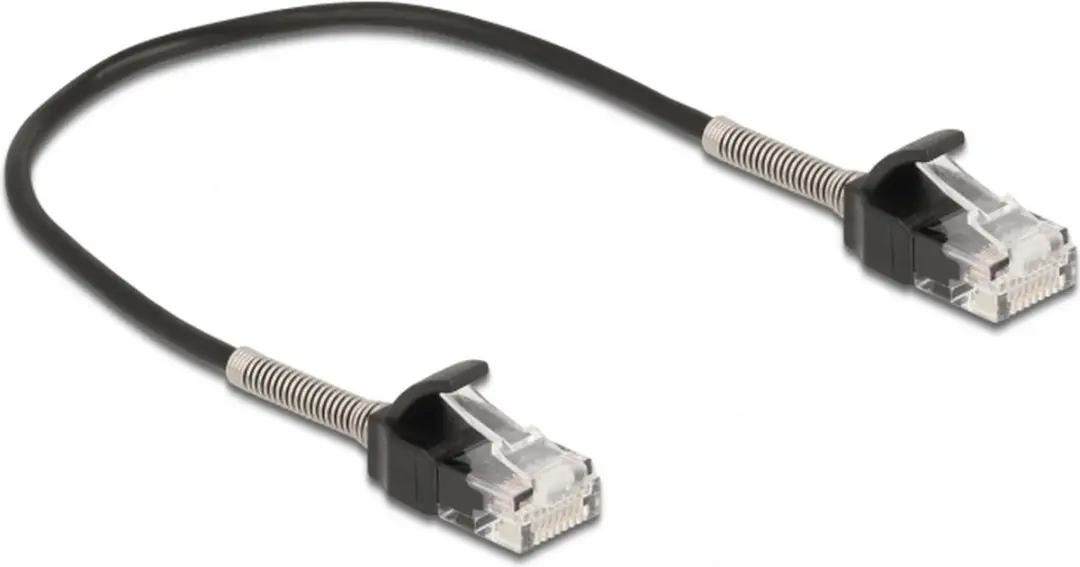 Delock Cat.6A RJ45 Kabel 25cm - Zwart