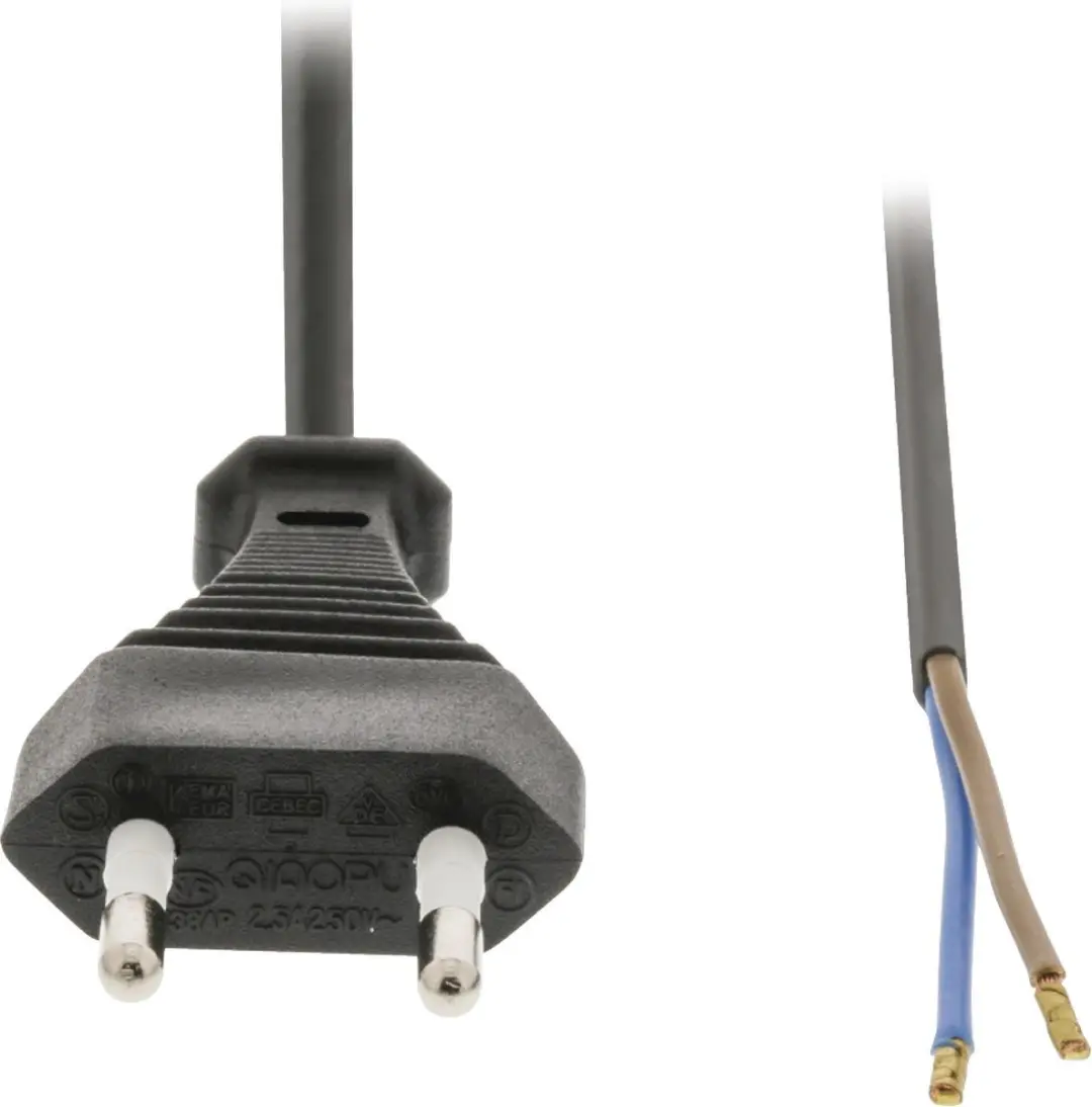 Nedis Stroomkabel PCGP11700BK20 - 2m - Zwart