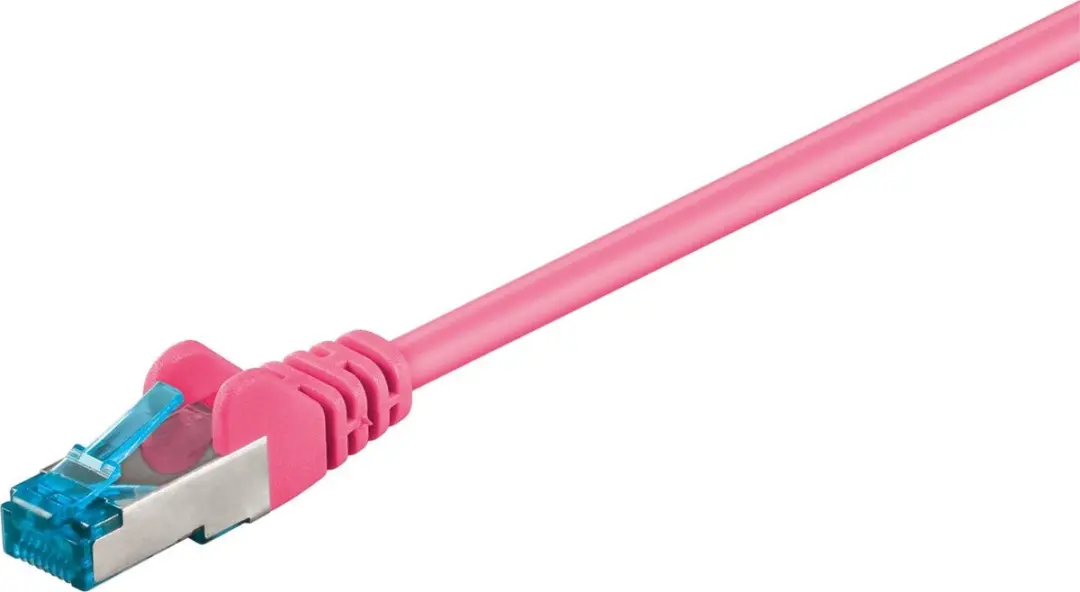 Goobay S/FTP CAT6a Netwerkkabel 10Gbps - 7,5m - Roze - 10 Stuks