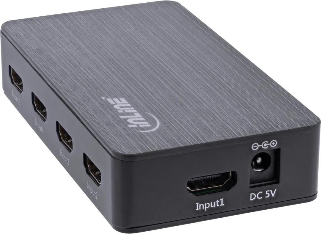 InLine HDMI 5-Poorts Switch 4K2K@60Hz - HDCP 2.2 - Zwart - afbeelding 6 van 6
