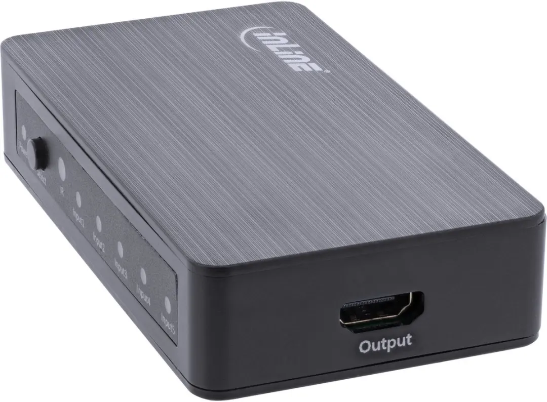InLine HDMI 5-Poorts Switch 4K2K@60Hz - HDCP 2.2 - Zwart