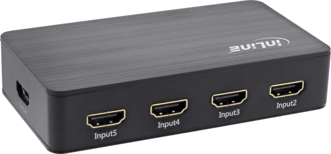 InLine HDMI 5-Poorts Switch 4K2K@60Hz - HDCP 2.2 - Zwart