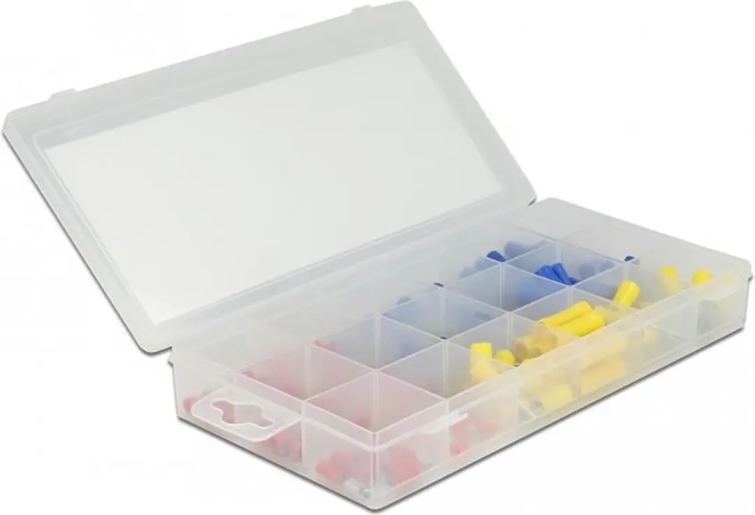 Delock Kabelconnectorenbox 170 Stuks - Blauw/Rood/Geel