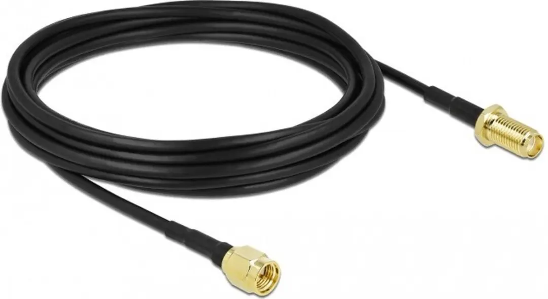 Delock Antennekabel SMA naar SMA - 5m - Zwart