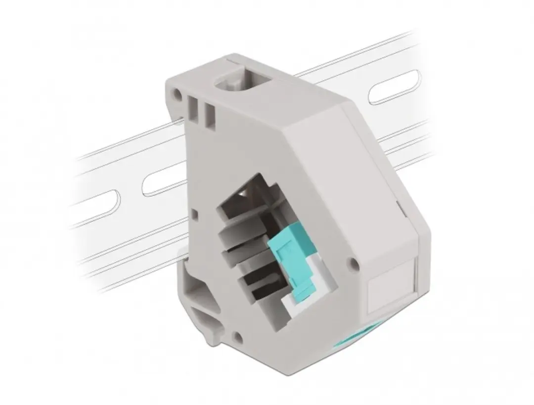 Delock DIN-rail Adapter SC Simplex Wit