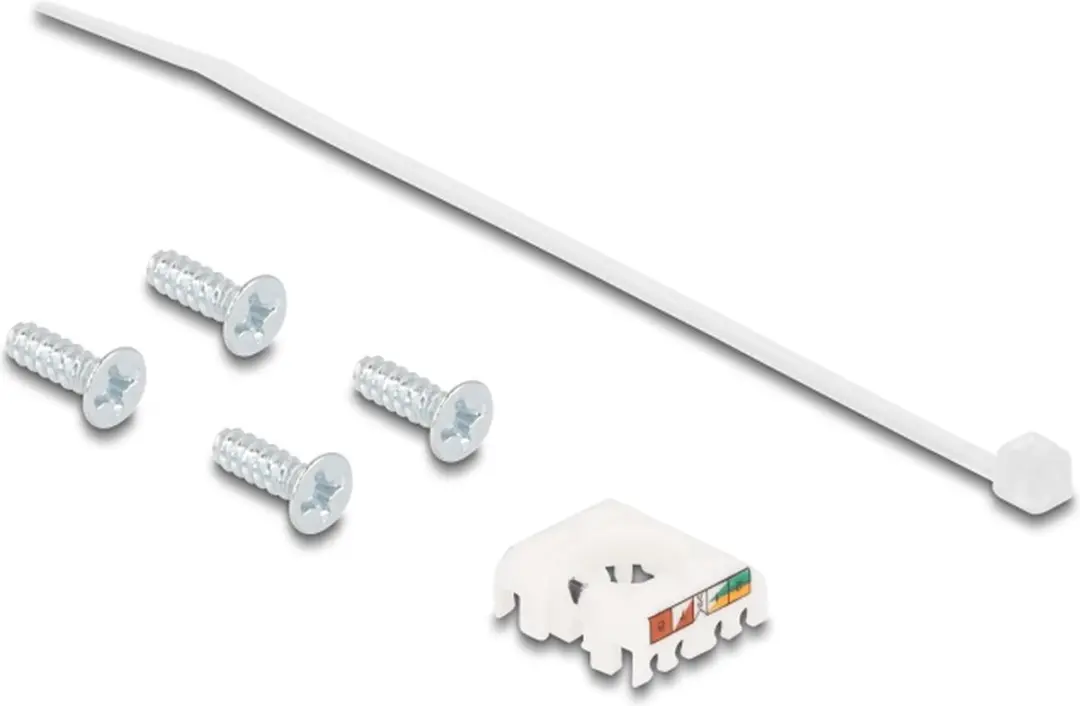 Delock D-Type RJ45 LSA Connector Cat.6A STP - Zilver