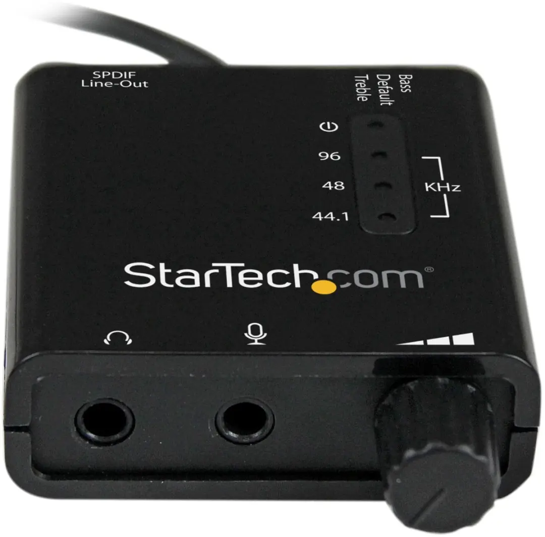 Startech ICUSBAUDIO2D Geluidskaart - Zwart