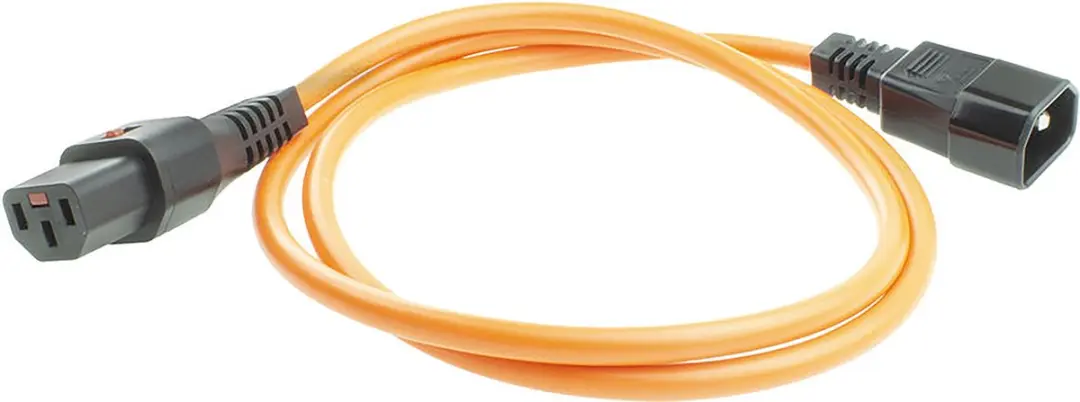 ACT AK5036 Netsnoer C13-IEC Lock - 1m - Oranje