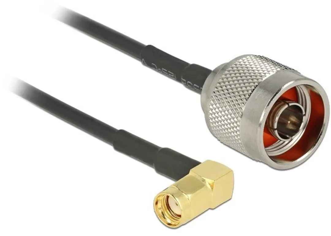 Delock RP-SMA Haaks Kabel RG174 50 Ohm