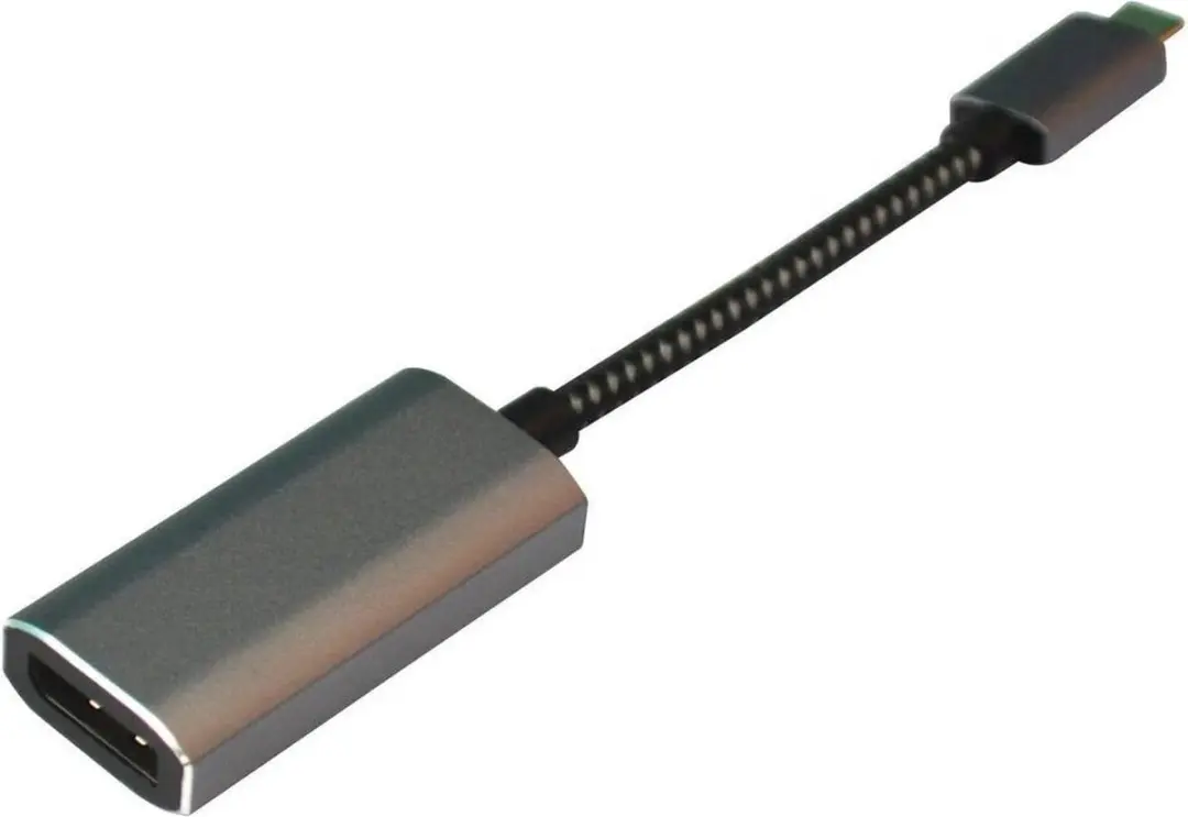 NÖRDIC USBC-N1196 USB-C naar DisplayPort Adapter 4K60 - Space Gray