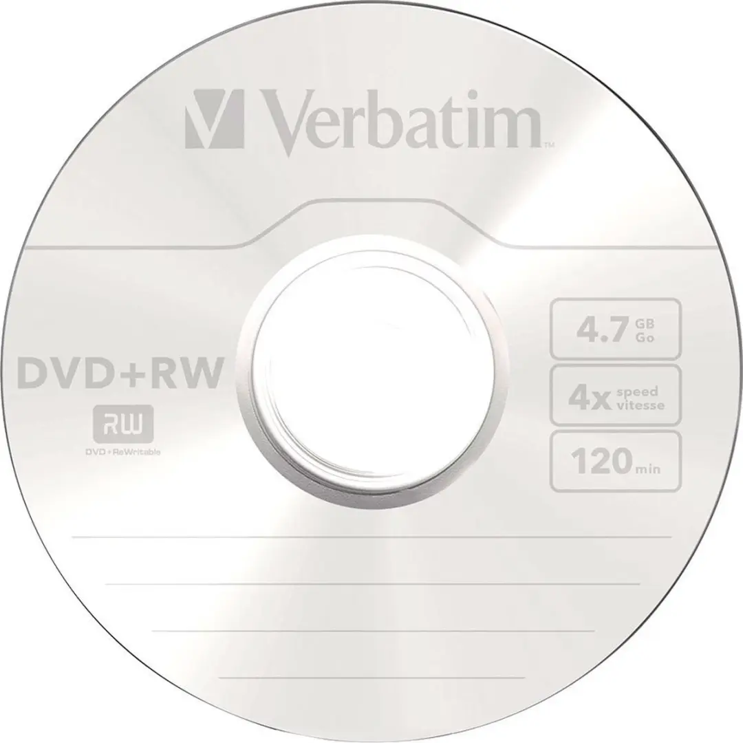 Verbatim 43489 DVD+RW 4.7GB - 25 Stuks