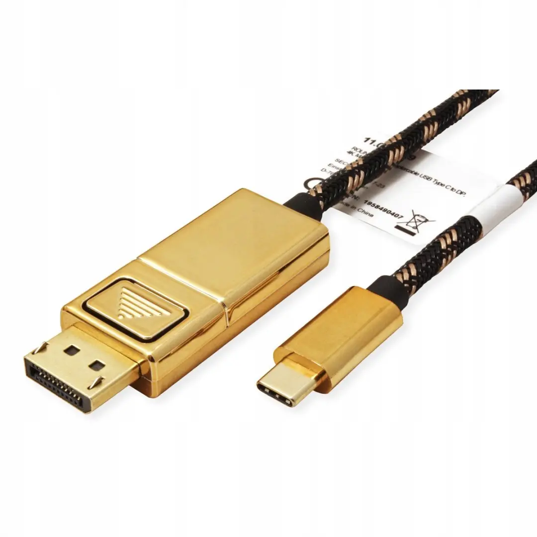 Roline GOLD USB-C naar DisplayPort Kabel 1m - 4K@60Hz - Goud