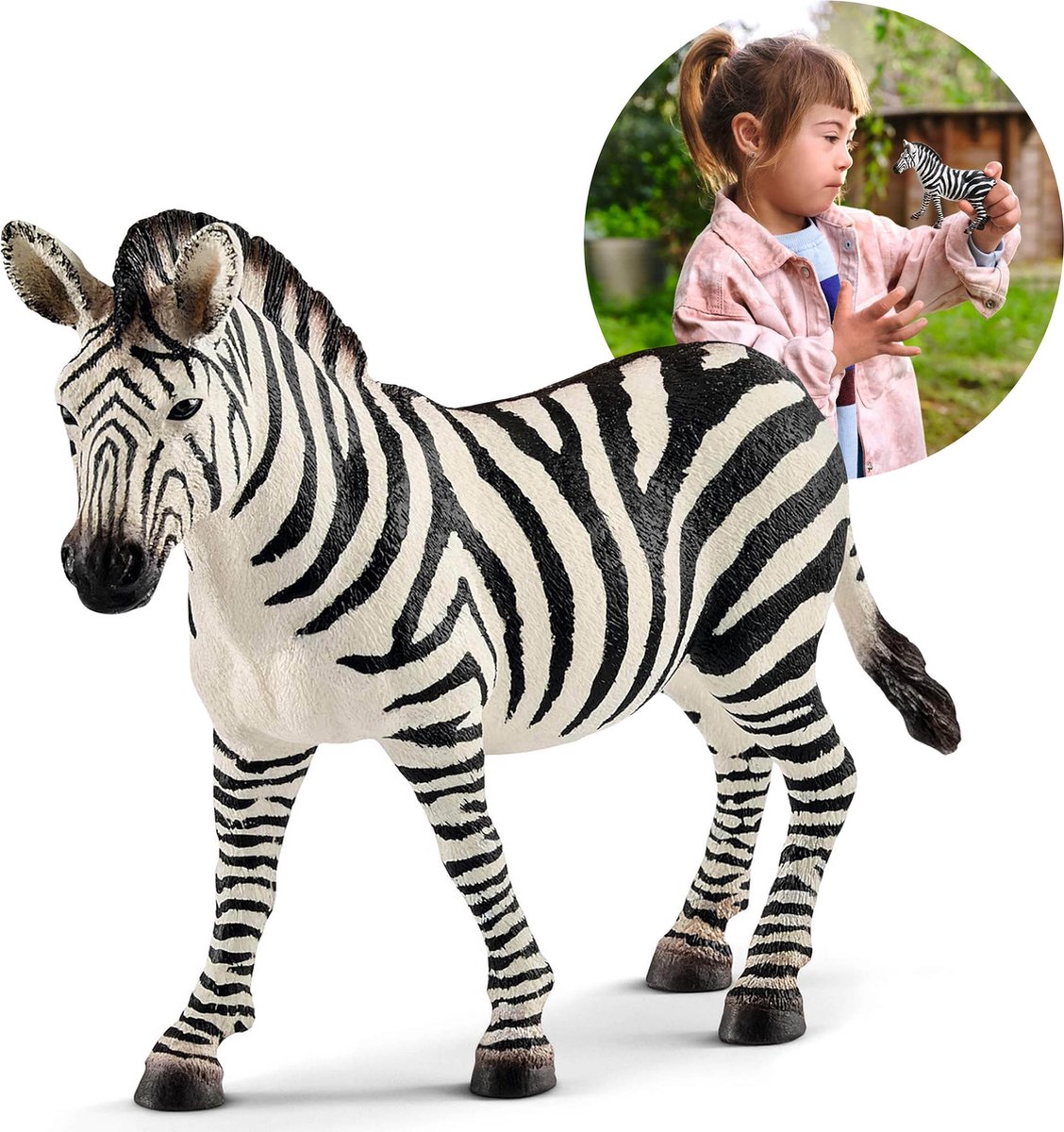 Schleich Wild Life - Zebra Vrouwtje, Figuur voor Kinderen 3+