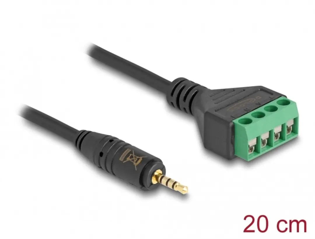Delock 2.5mm Jack naar Terminal Block Adapter 20cm