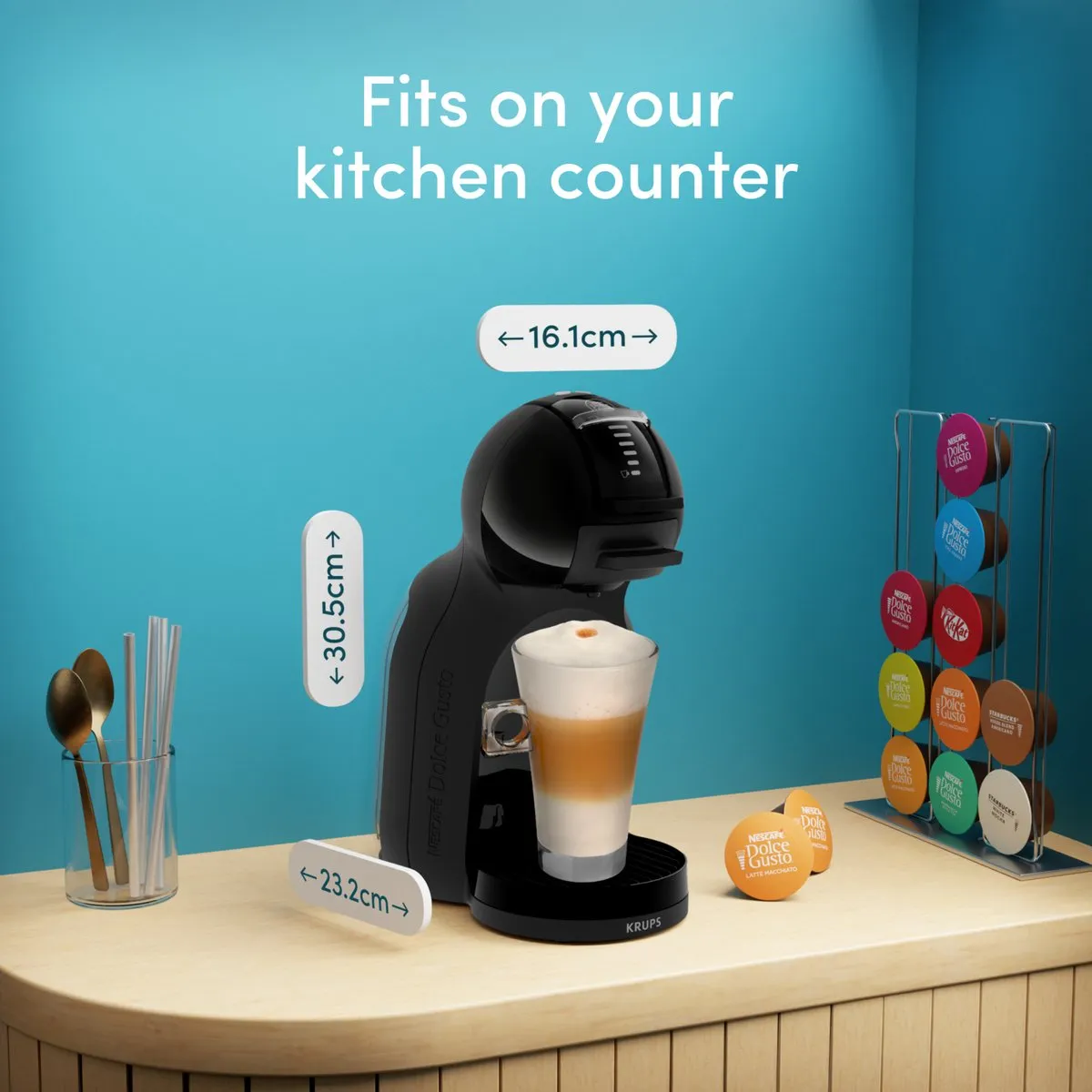 Krups NESCAFÉ Dolce Gusto Mini Me 2 KP1438 Koffiecupmachine - Zwart