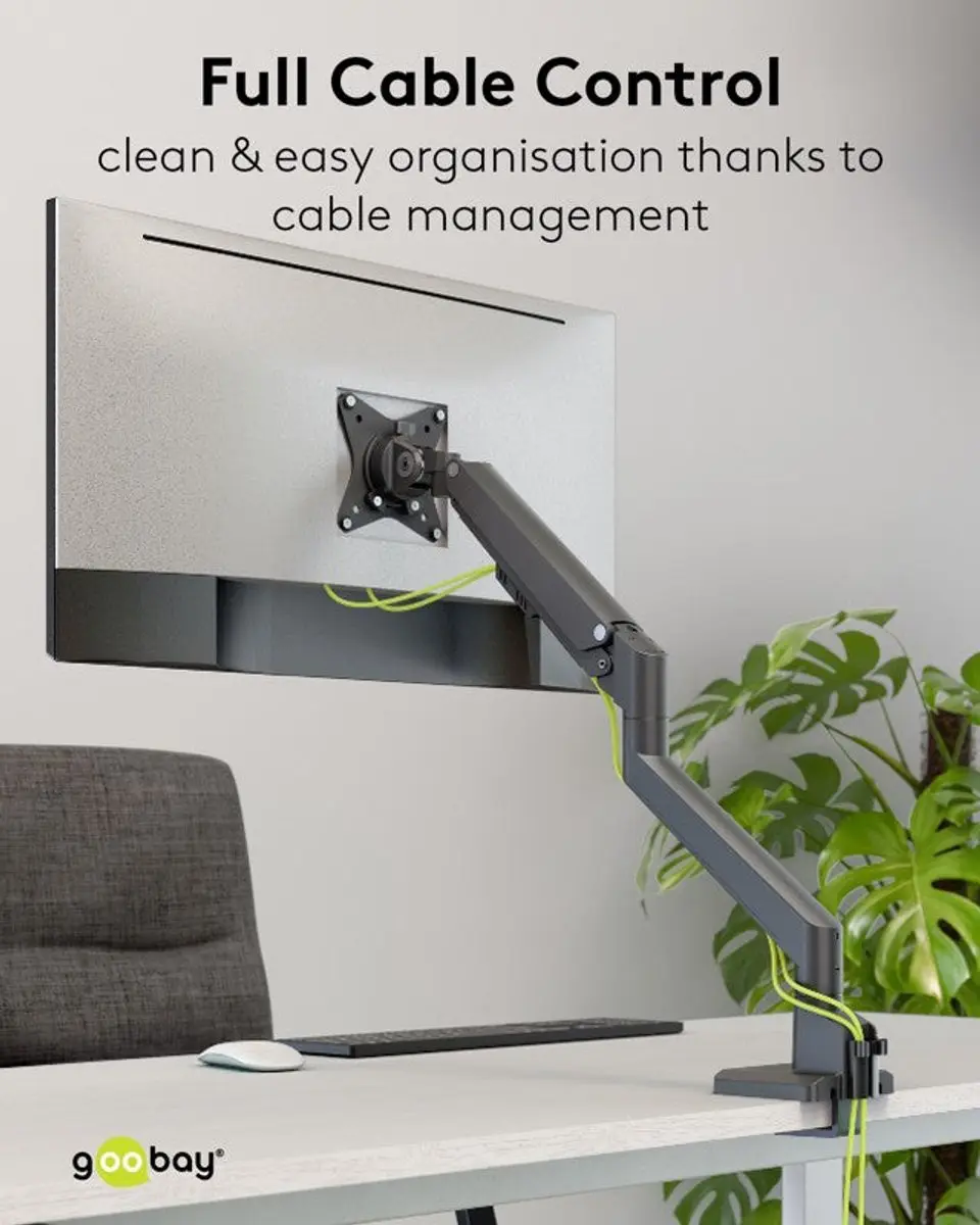 Goobay Pro Monitorbeugel 70813 - 17-32" - Gasveer - Zwart