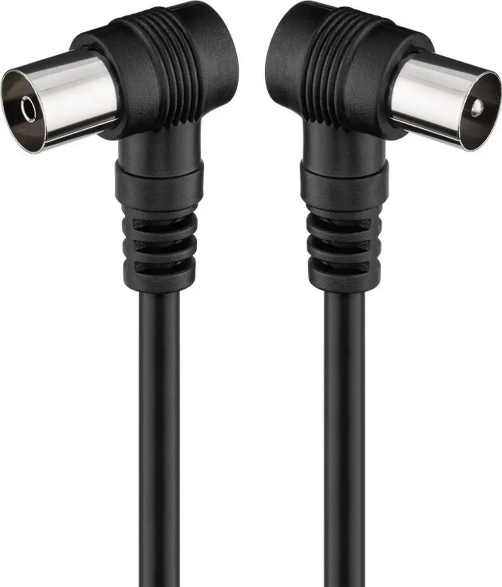 Goobay IEC Coaxkabel Haaks 2,5m - 10 Stuks