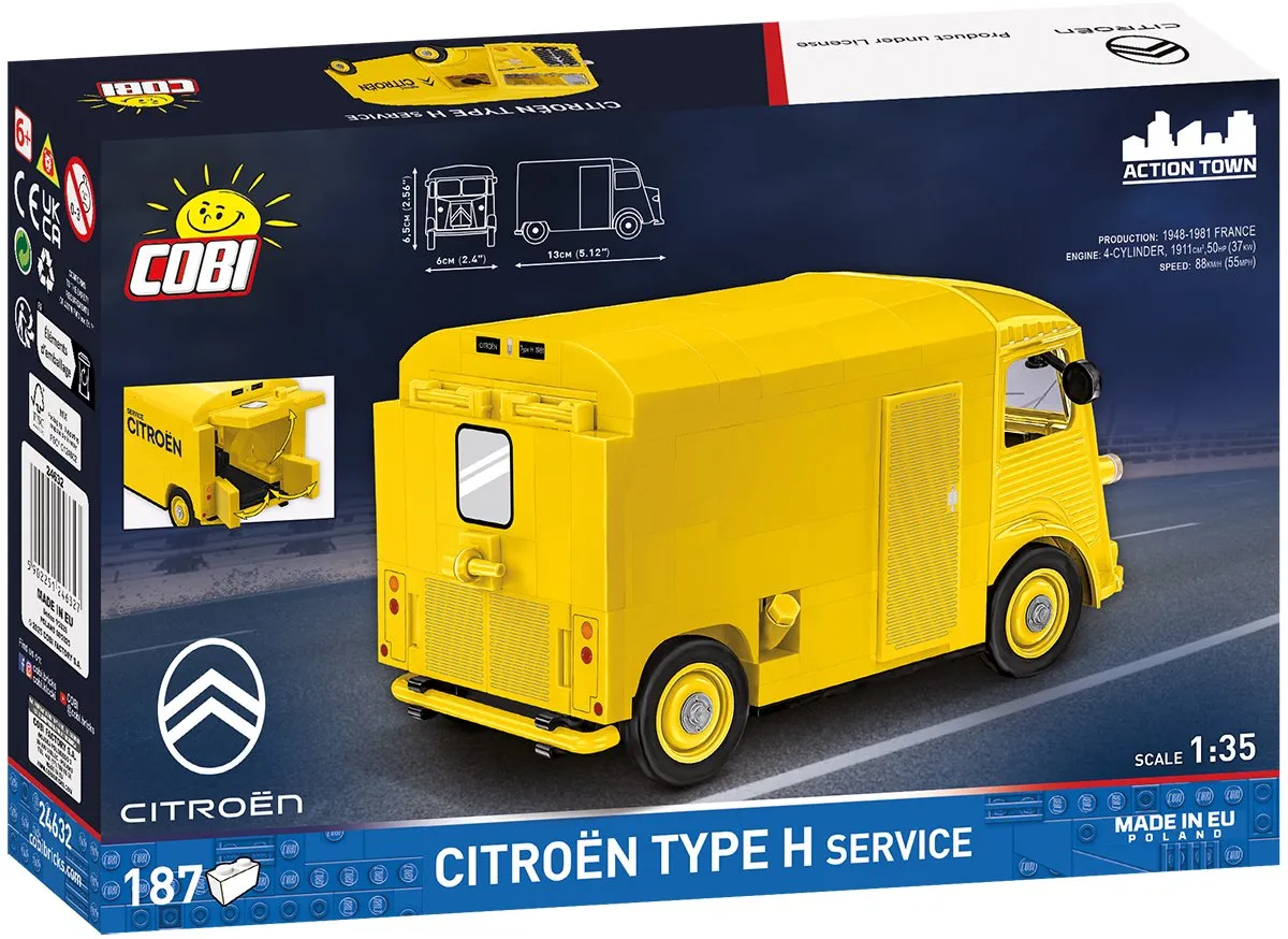 Cobi Citroën Type H Politie - 180 Onderdelen - Geel