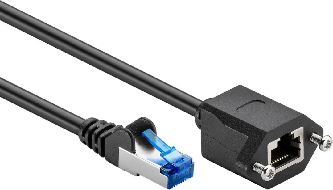 InLine S/FTP CAT6a Netwerkverlengkabel 10Gbps - 10m - LSZH - Zwart
