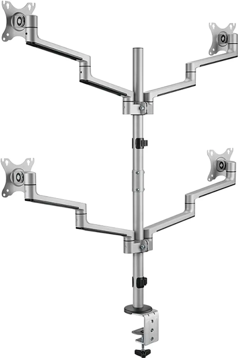 Logilink BP0211 Monitorstandaard 4-voudig 17-32" - Zilver - afbeelding 6 van 6