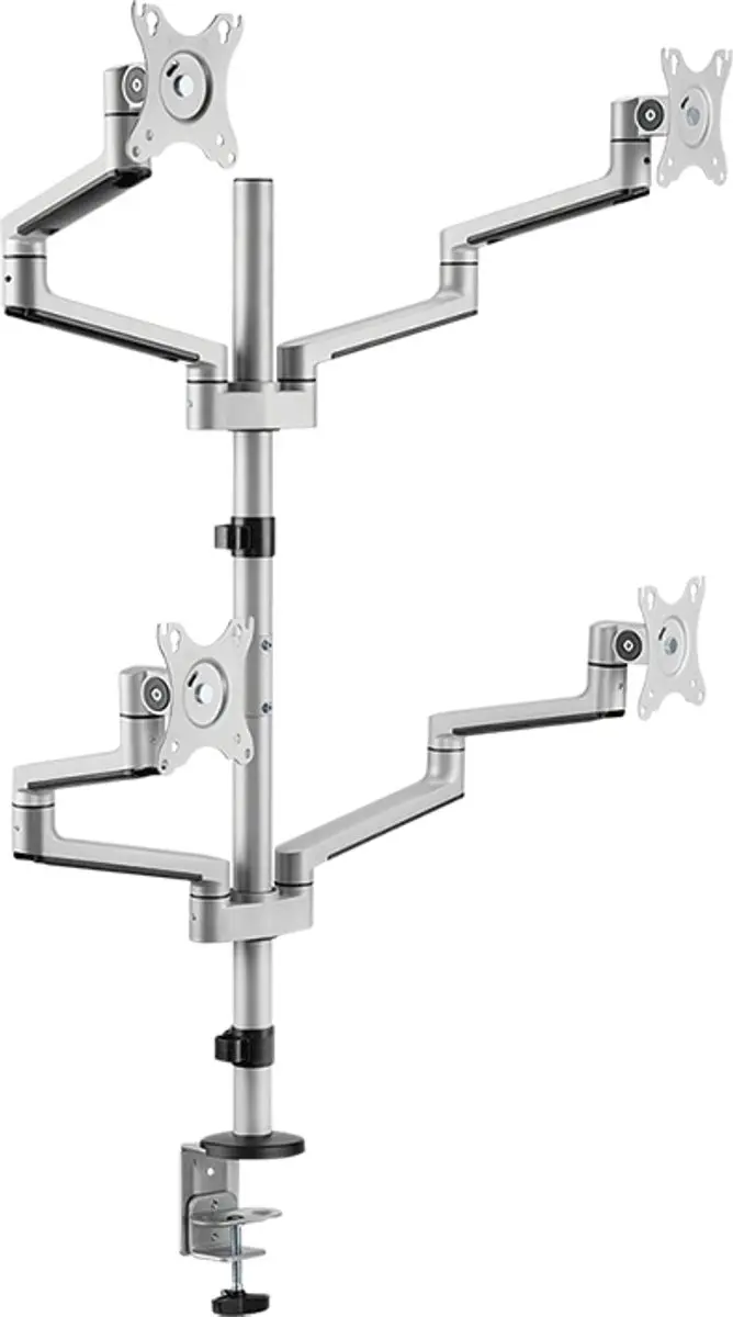 Logilink BP0211 Monitorstandaard 4-voudig 17-32" - Zilver