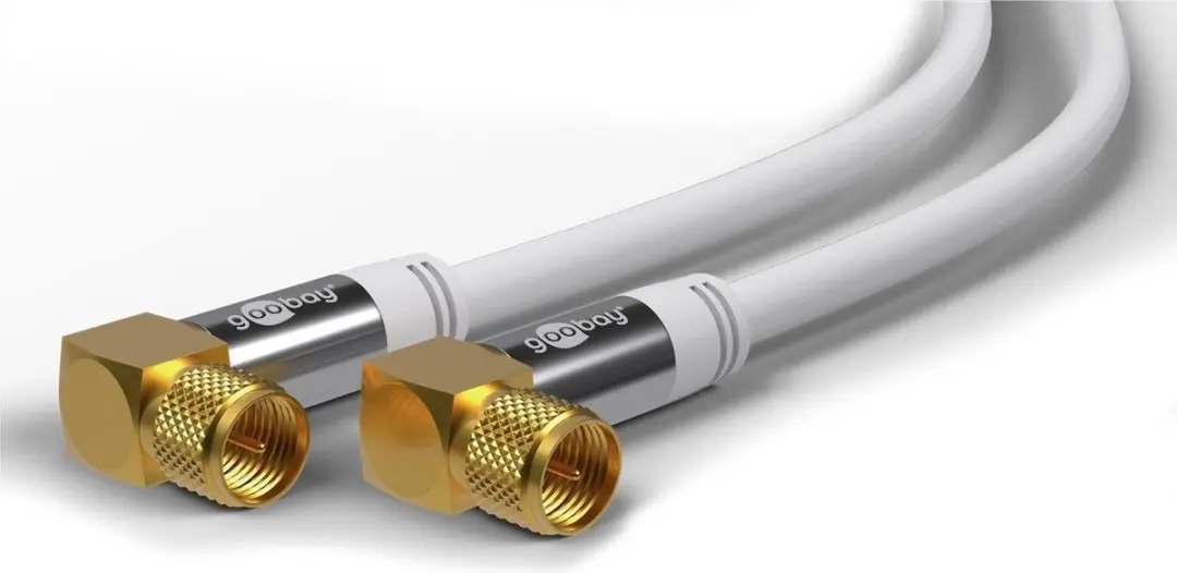 Goobay F(m) Coaxkabel 135dB - 10 Stuks - Wit