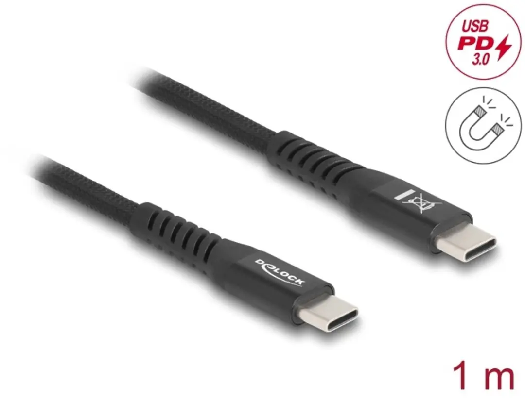 Delock USB-C Kabel 60W 1m