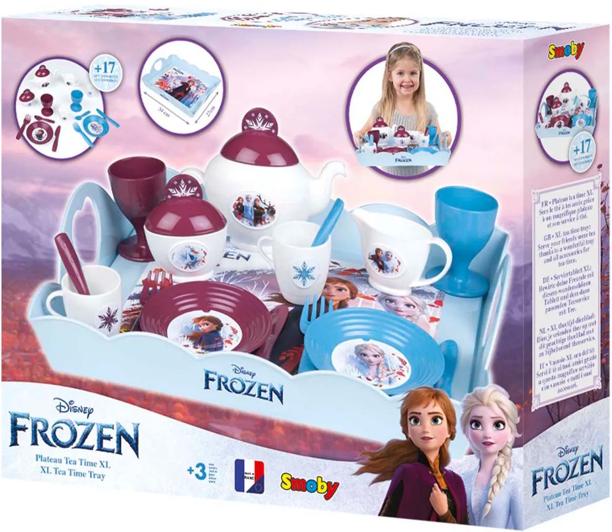 Smoby Frozen Tea Time XL Dienblad - Multi kleuren