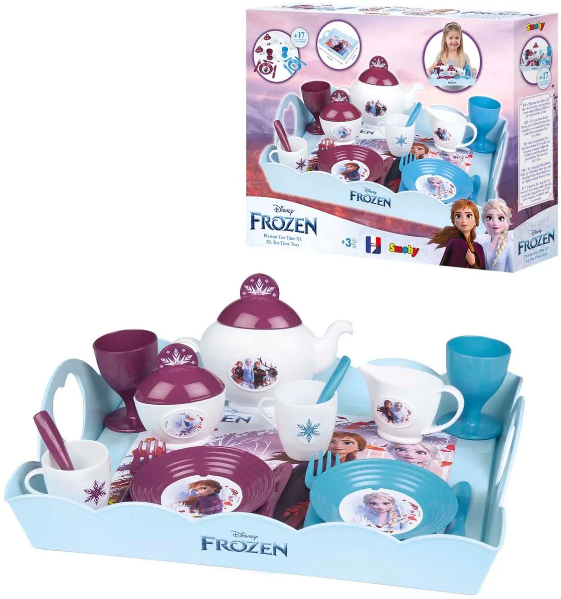 Smoby Frozen Tea Time XL Dienblad - Multi kleuren