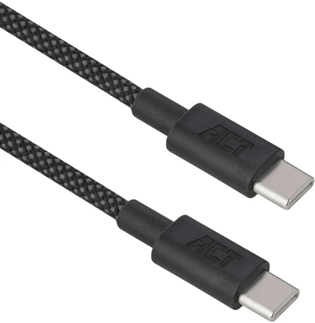 ACT AC3086 USB-C naar USB-C Kabel 240W - 1m - Zwart