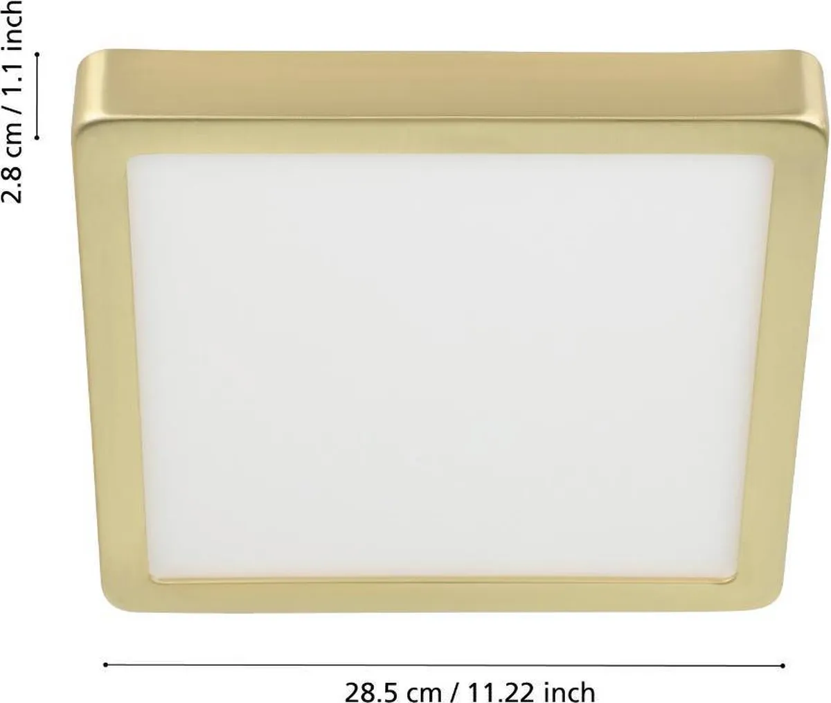 Eglo Fueva 5 Plafondlamp LED 28,5cm - Koper/Wit - afbeelding 6 van 6