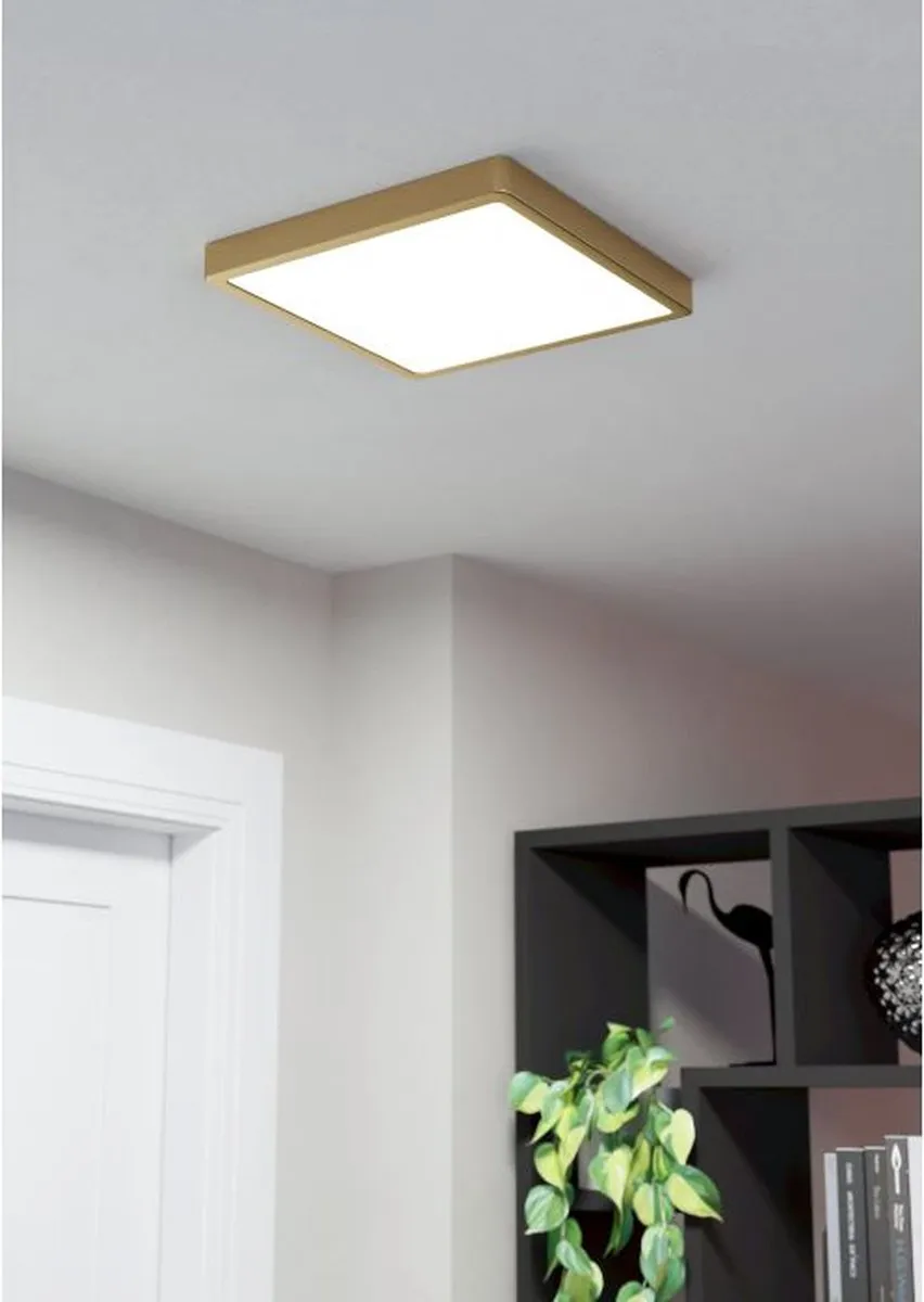 Eglo Fueva 5 Plafondlamp LED 28,5cm - Koper/Wit