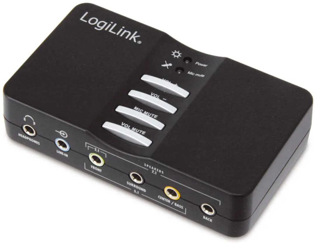 Logilink UA0099 USB Sound Box - 7.1 Kanalen - Zwart