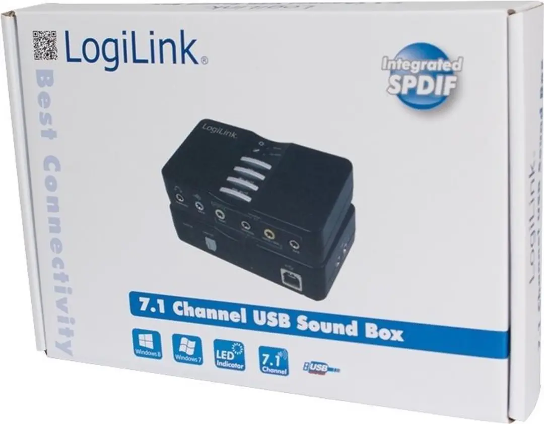 Logilink UA0099 USB Sound Box - 7.1 Kanalen - Zwart