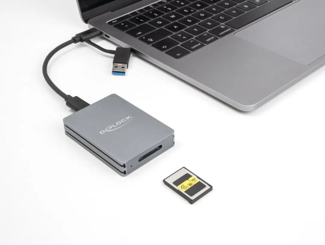 Delock USB Type-C Card Reader CFexpress Type A - Grijs