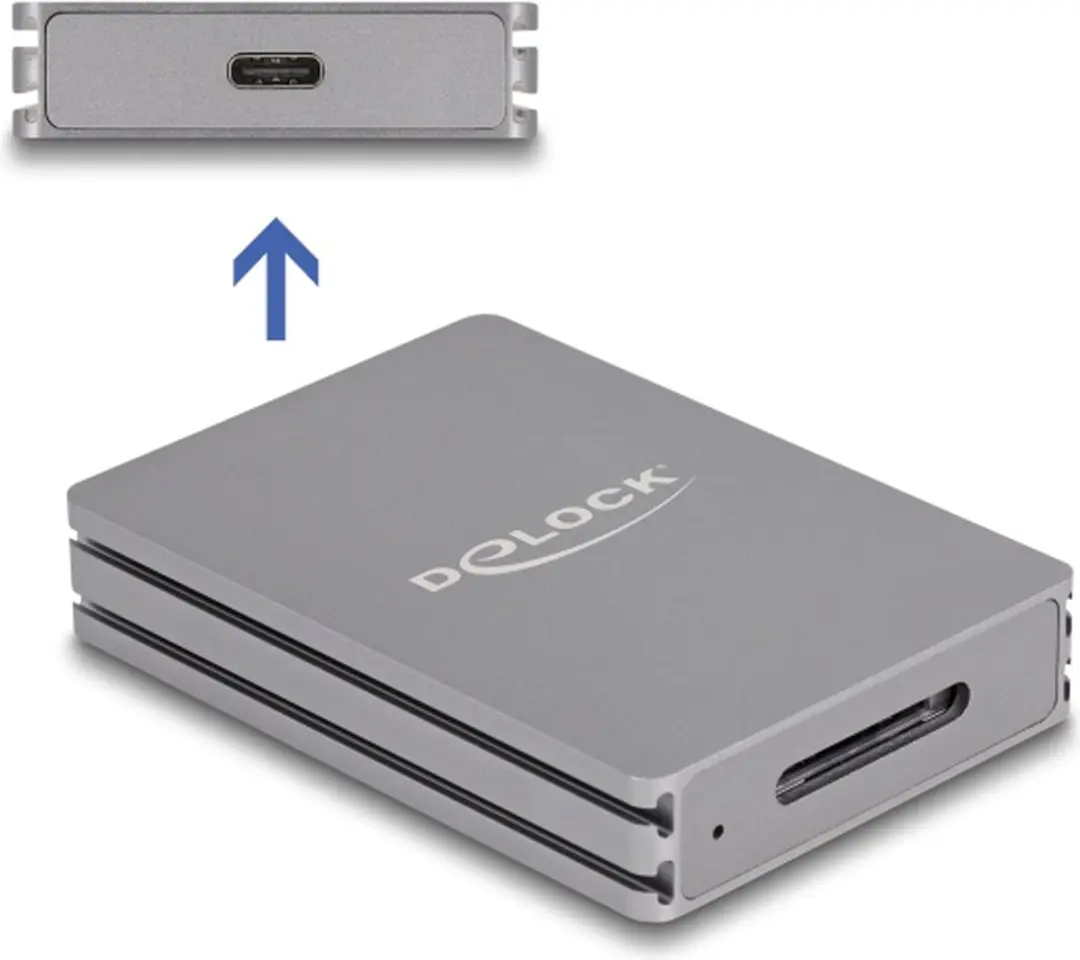 Delock USB Type-C Card Reader CFexpress Type A - Grijs