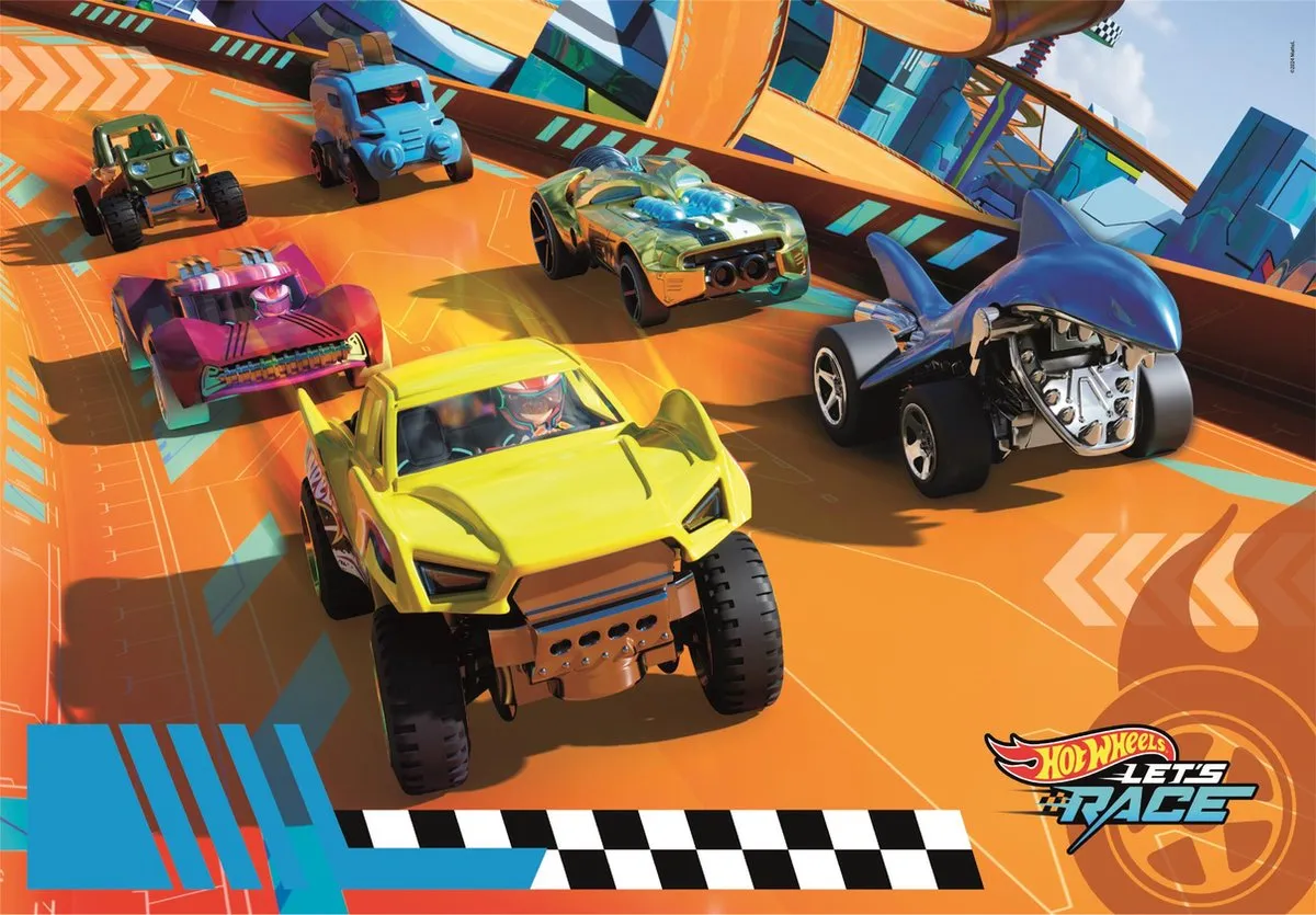 Clementoni Hot Wheels Kinderpuzzel 104 Stuks - Multicolor