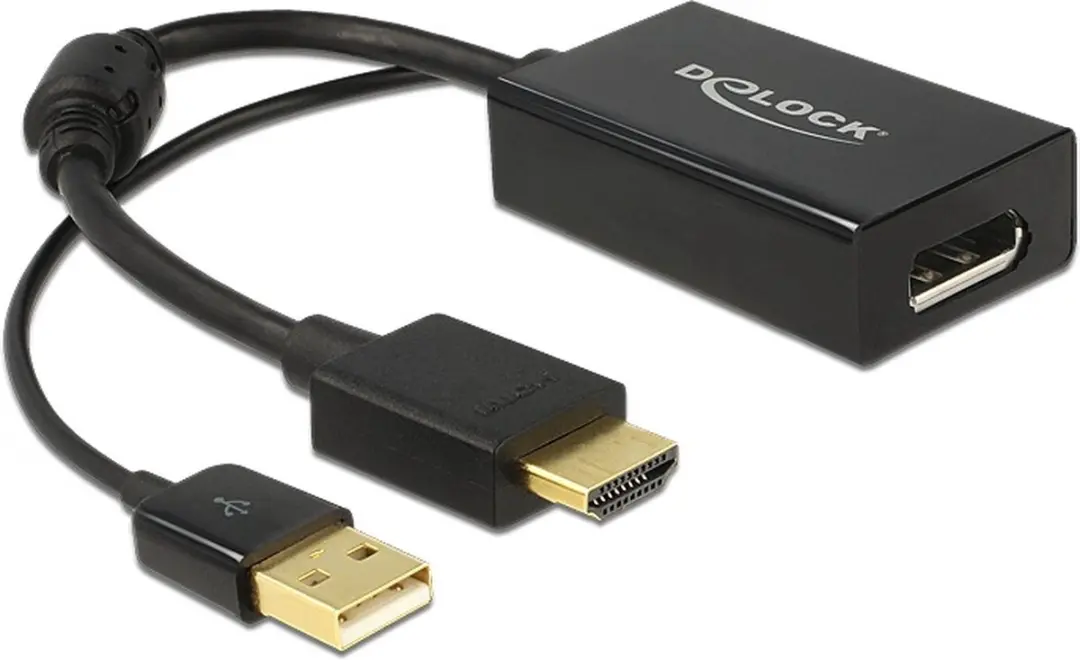Delock HDMI naar DisplayPort Adapter 4K 30Hz