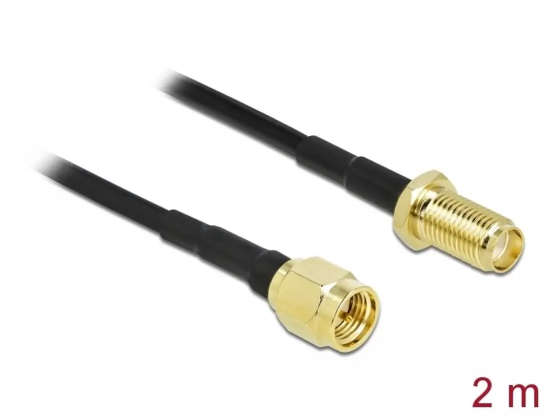 Delock SMA-SMA Antennekabel LMR/CFD100 2m