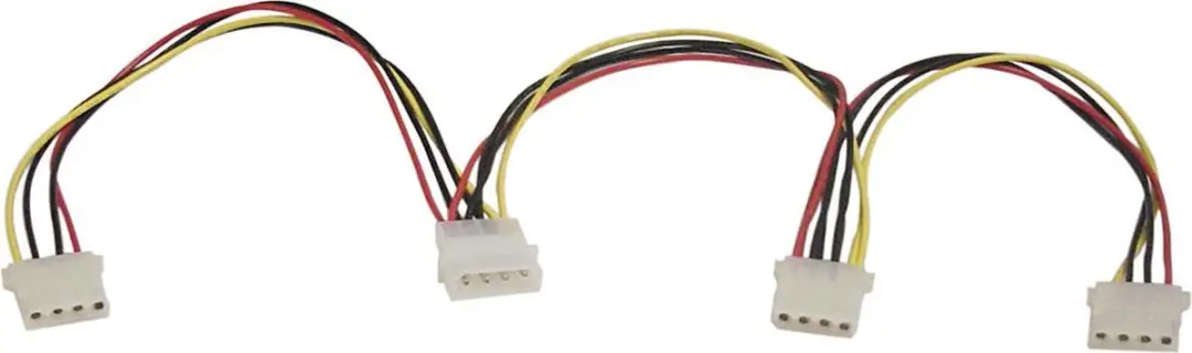 Deltaco DEL-114A Intern Verloop 5.25" - 3x Zwart/Geel/Rood