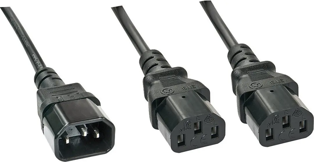 Lindy Stroom Y-kabel C14 naar 2x C13 10A