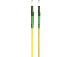 Goobay LC/APC Simplex FTTH Kabel OS2 - 15m - Geel - 10 Stuks