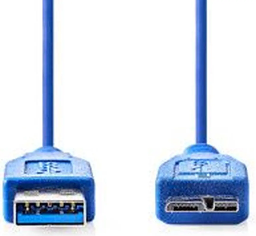 Nedis USB 3.2 Gen 1 A-MicroB Kabel 1m - Blauw