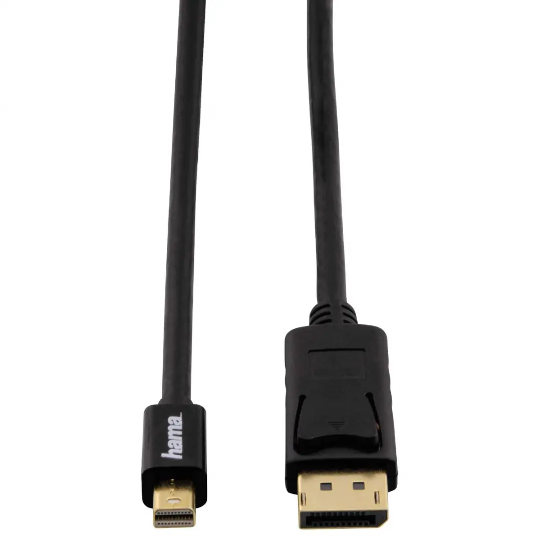 Hama Mini DisplayPort naar DisplayPort Adapterkabel 1,8m - Zwart - afbeelding 6 van 6